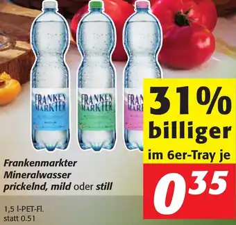 Strasser Markt Frankenmarkter Mineralwasser Prickelnd, mild oder Still 1,5 L Angebot