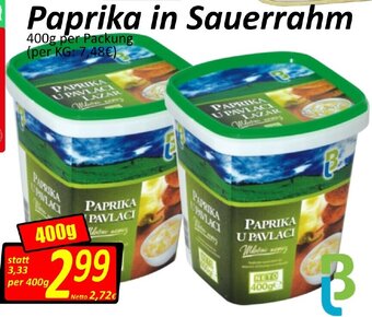 Wurstico Paprika in Sauerrahm 400 g Angebot