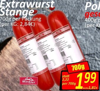 Wurstico Extrawurst Stange 700 g Angebot