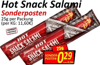 Wurstico Hot Snack Salami 25 g Angebot