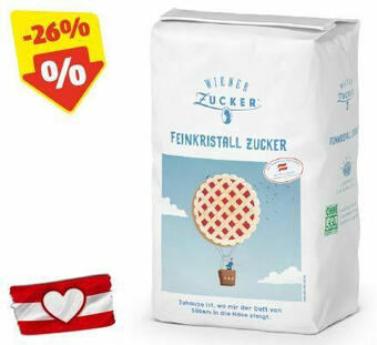 WIENER ZUCKER Feinkristallzucker,1 kg