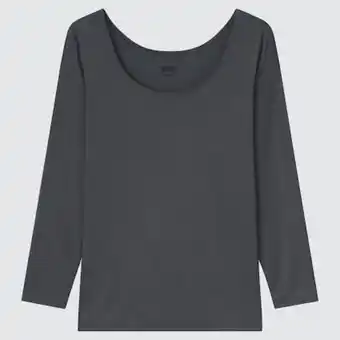 UNIQLO Women heattech scoop neck long sleeved thermal top Angebot
