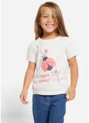 Bonprix Mädchen t-shirt mit raffung Angebot
