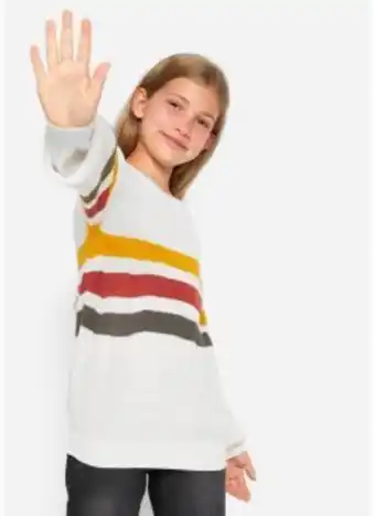 Bonprix Mädchen strickpullover mit streifen Angebot