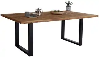 Möbelix Esstisch mit massivholz-platte rockford 200x100cm wildeiche Angebot