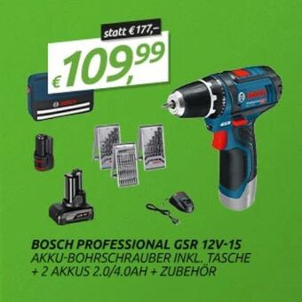 0815 Akku-Bohrschrauber GSR 12V-15 Professional Angebot