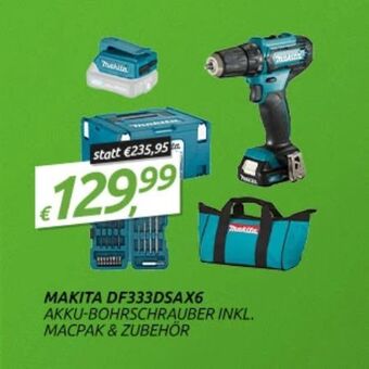 0815 Akku-Bohrschrauber DF333DSAX6 Angebot
