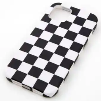 Claire's Black & white checkered phone case - fits iphone 12/12 pro Angebot