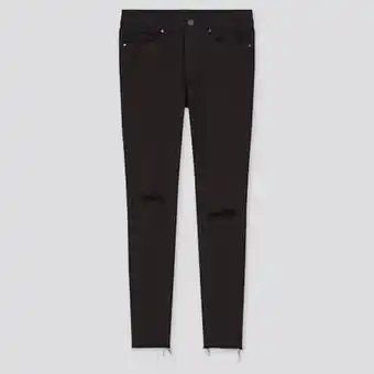 UNIQLO Women ultra stretch mid rise skinny fit distressed jeans Angebot