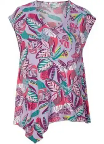 Bonprix Bedrucktes t-shirt mit asymmetrischem saum Angebot