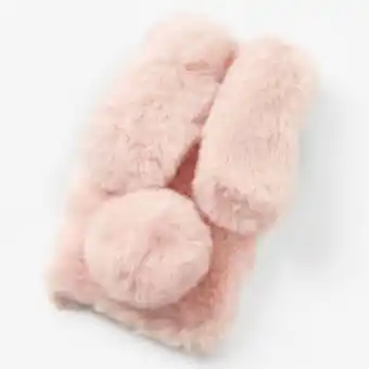 Claire's Furry pink bunny phone case - fits iphone 12/12 pro Angebot