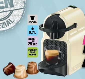 Red Zac Nespresso Kapselmaschine EN 80.CW Inissia Cream White Angebot