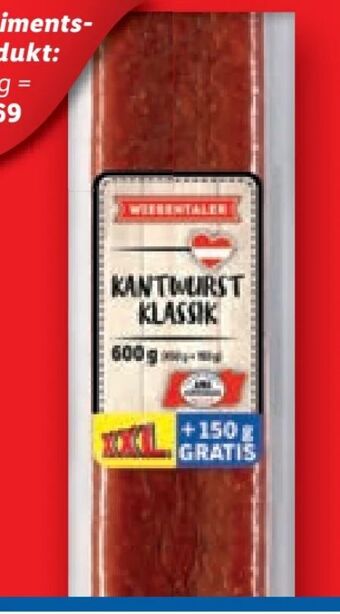 Lidl Kantwurst Angebot