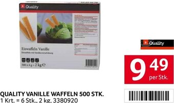 Transgourmet Quality Vanille Waffeln 500 Stk. Angebot