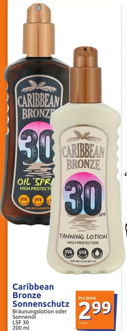 Action Caribbean Bronze Sonnenschutz 200 ml Angebot