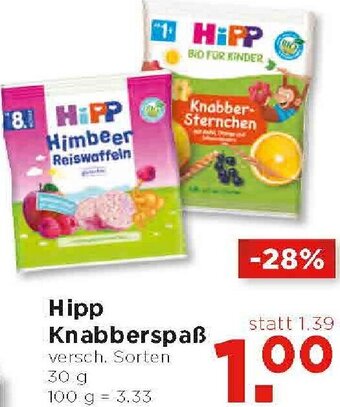 Unimarkt Hipp Knabberspaß 30 g Angebot