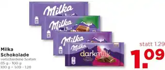 Unimarkt Milka Schokolade 85 g-100 g Angebot