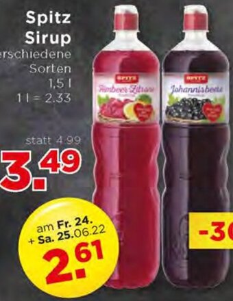 Unimarkt Spitz Sirup 1,5L Angebot