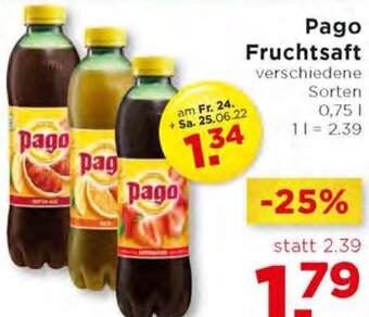 Unimarkt Pago Fruchtsaft 0,75L Angebot