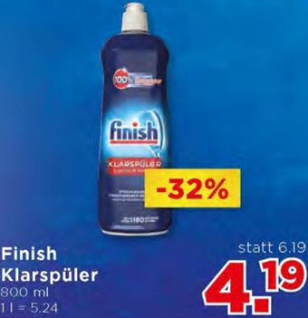 Unimarkt Finish Klarspüler 800ml Angebot