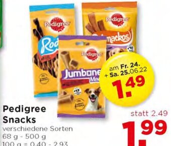 Unimarkt Pedigree Snacks 68 g-500 g Angebot