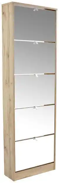 Möbelix Schuhschrank wotan eiche dekor mit spiegelfront b: 58 cm Angebot