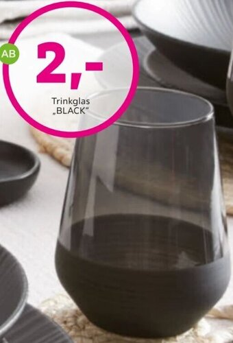 Mömax Trinkglas Black Angebot