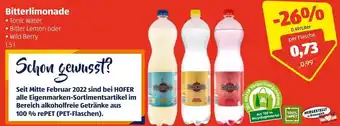 Hofer Bitterlimonade 1.5L Angebot