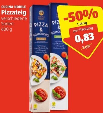 Hofer Pizzateig 600 g Angebot