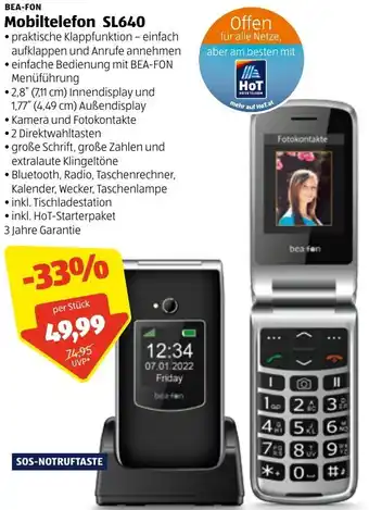 Hofer Mobiltelefon SL640 Angebot