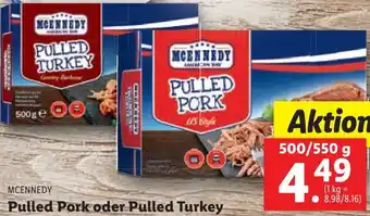 Lidl Pulled Pork oder Pulled Turkey 500/550 g Angebot