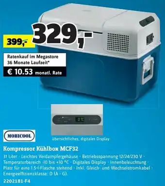 Conrad Mobicol Kompressor Kühlbox MCF32 Angebot