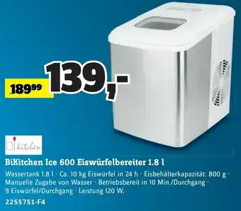 BiKitchen Ice 600 Eiswürfelbereiter 1.8 l