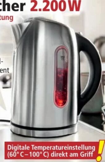 Norma LED-Edelstahl Wasserkocher Angebot