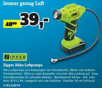 Zipper Akku Luftpumpe