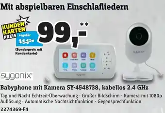 Conrad Sygonix Babyphone Mit Kamera SY-4548738,Kabellos 2.4 GHz Angebot