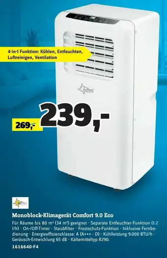 Monoblock-Klimagerät Comfort 9.0 Eco