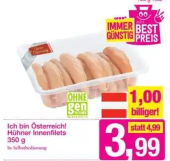 Sutterlüty Ich Bin Österreich! Hühner Innenfilets 350 g Angebot