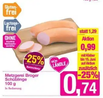 Sutterlüty Metzgerei Broger Schüblinge 100 g Angebot