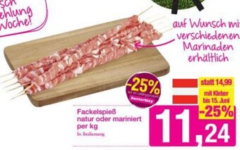 Sutterlüty Fackelspieß Natur Oder Mariniert Per Kg Angebot