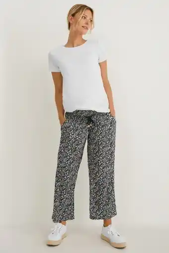 C&A Stoffhose - palazzo - geblümt Angebot