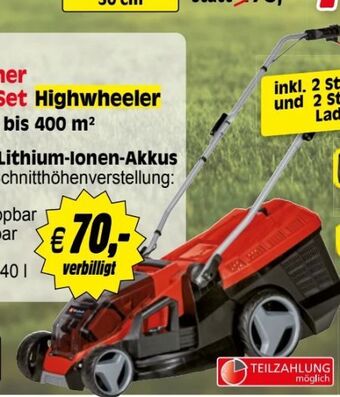 Zgonc Akku-Rasenmäher GE-CM 36/33 Li Set Angebot