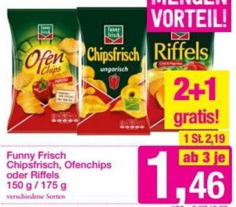 Sutterlüty Funny Frisch Chipsfrisch,Ofenchips Oder Riffels 150 g/175 g Angebot