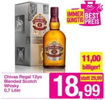 Sutterlüty Chivas Regal 12yo Blended Scotch Whisky 0,7 Liter Angebot