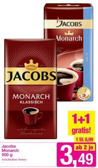Sutterlüty Jacobs Monarch 500 g Angebot