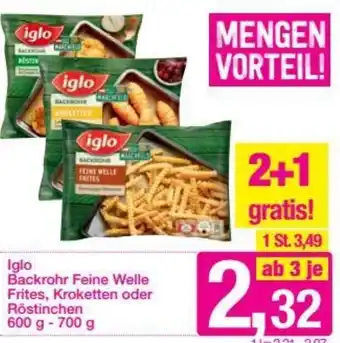 Sutterlüty Iglo Backrohr Feine Welle Frites,Kroketten Oder Röstinchen 600g-700g Angebot