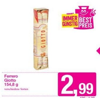 Sutterlüty Ferrero Giotto 154,8 g Angebot