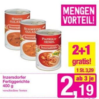 Sutterlüty Inzersdorfer Fertiggerichte 400 g Angebot
