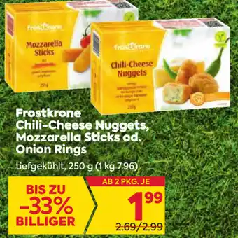 Billa Corso Frostkrone Chili-Cheese Nuggets,Mozzarella Sticks Od. Onion Rings Angebot