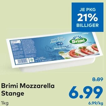 T&G Brimi Mozzarella Stange 1kg Angebot